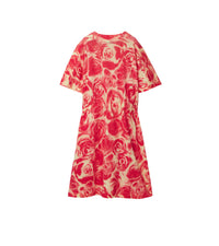 Robe en lin et coton à imprimé roses - Pillar Pattern