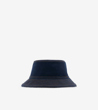 Bob réversible en denim - Indigo & White