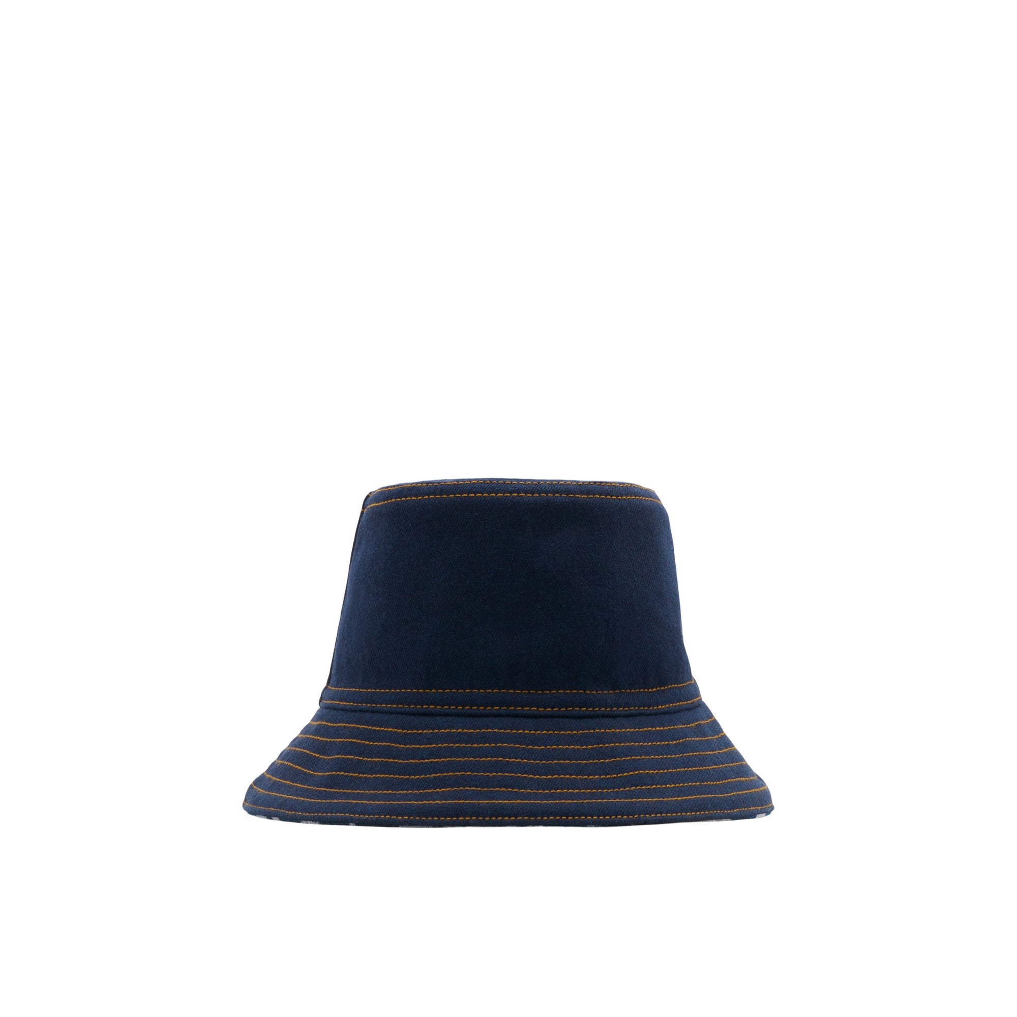 Bob réversible en denim - Indigo & White