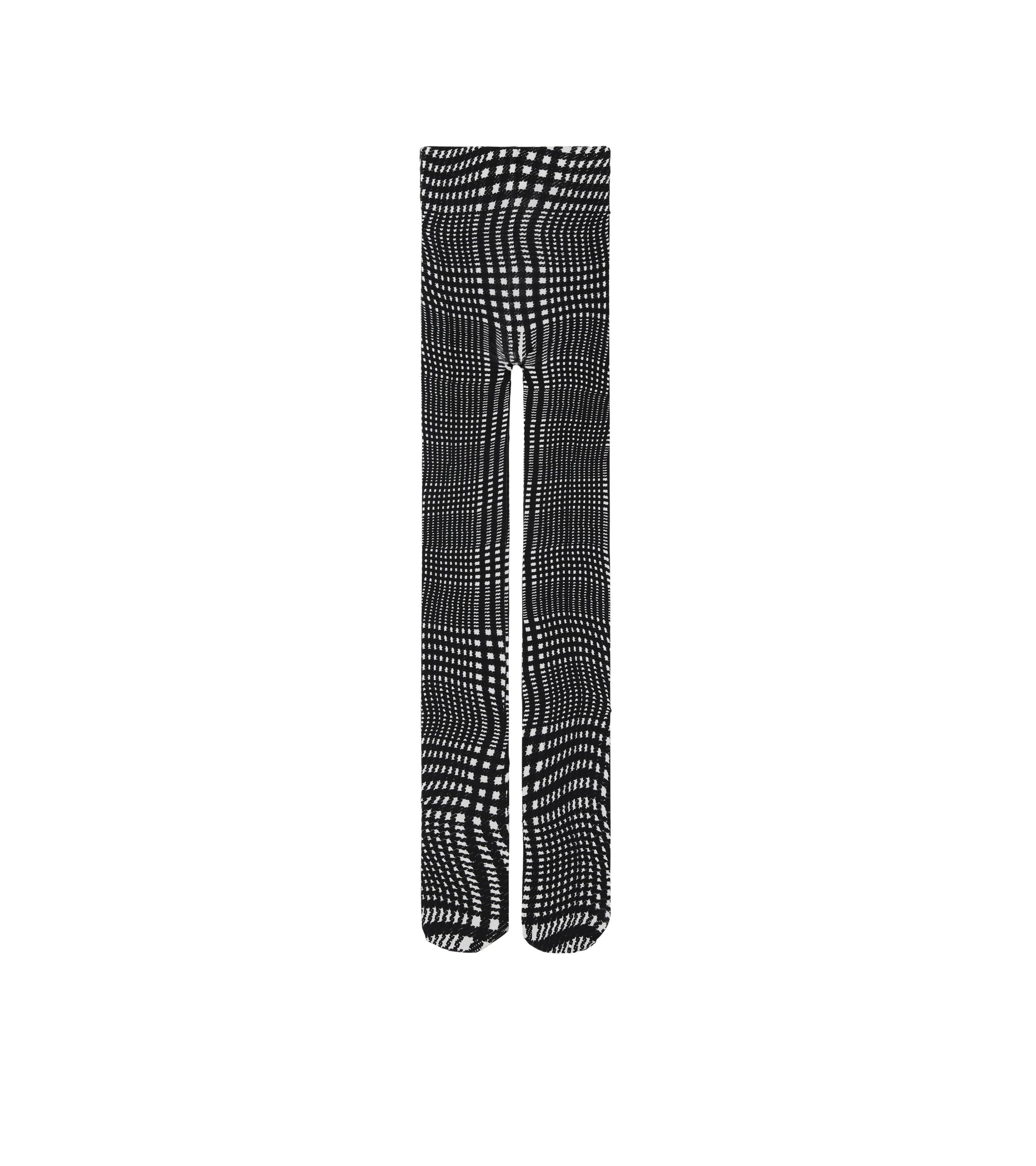Collants pied-de-poule ondulé - Monochrome Chec