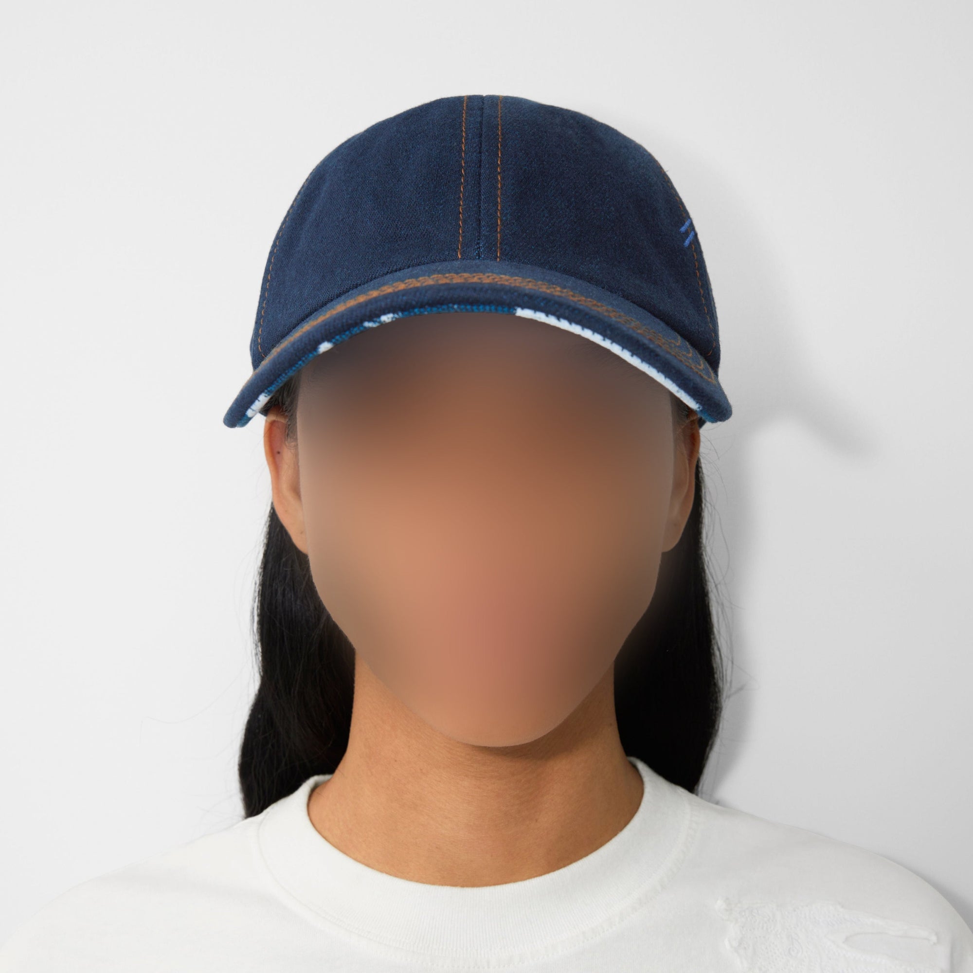 Casquette en denim - Indigo & White