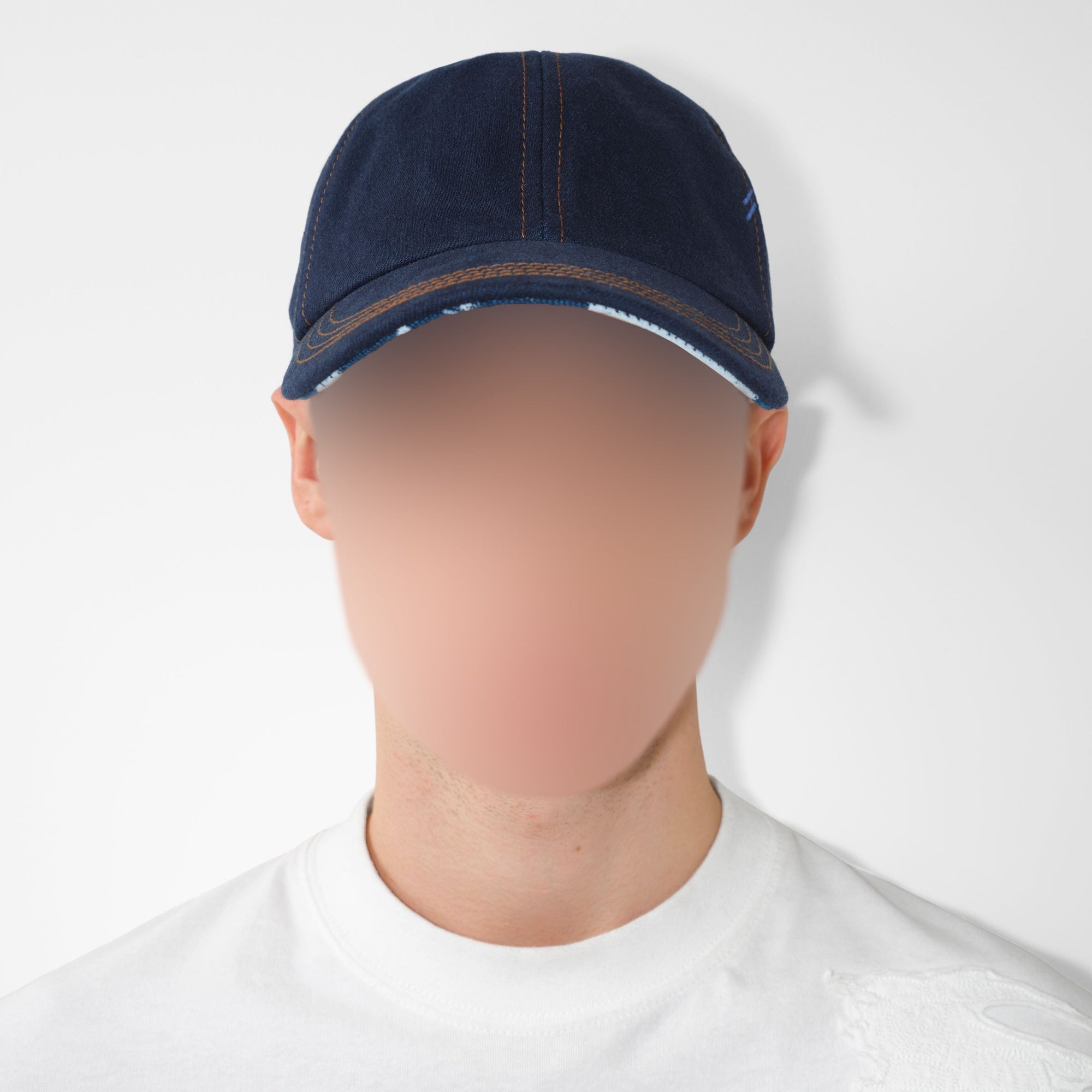 Casquette en denim - Indigo & White
