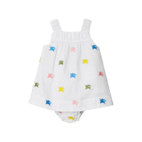 Robe et bloomer en coton à motif cavalier - Multicolor Pattern