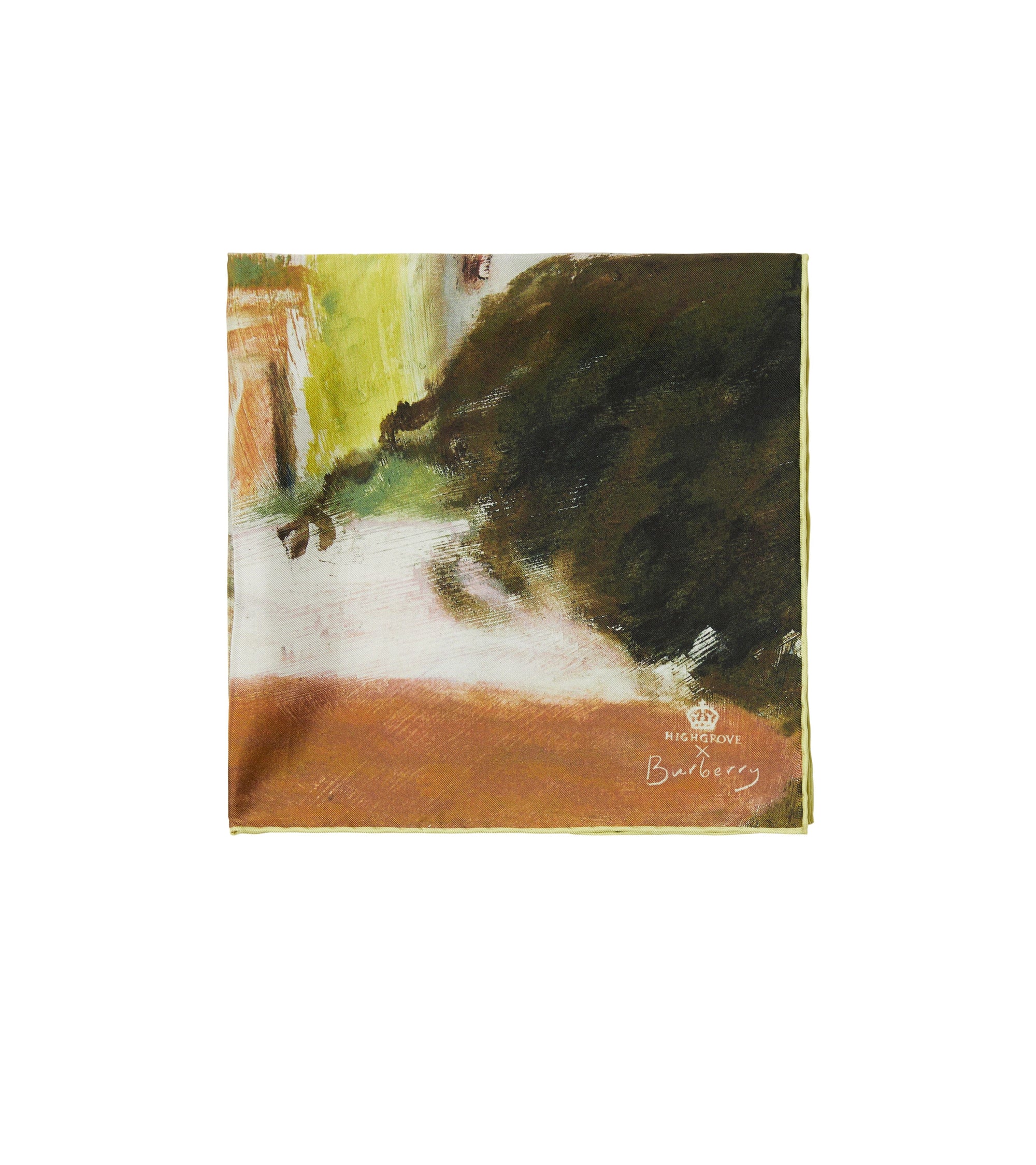 Foulard Highgrove Autumn en soie - Multicolor