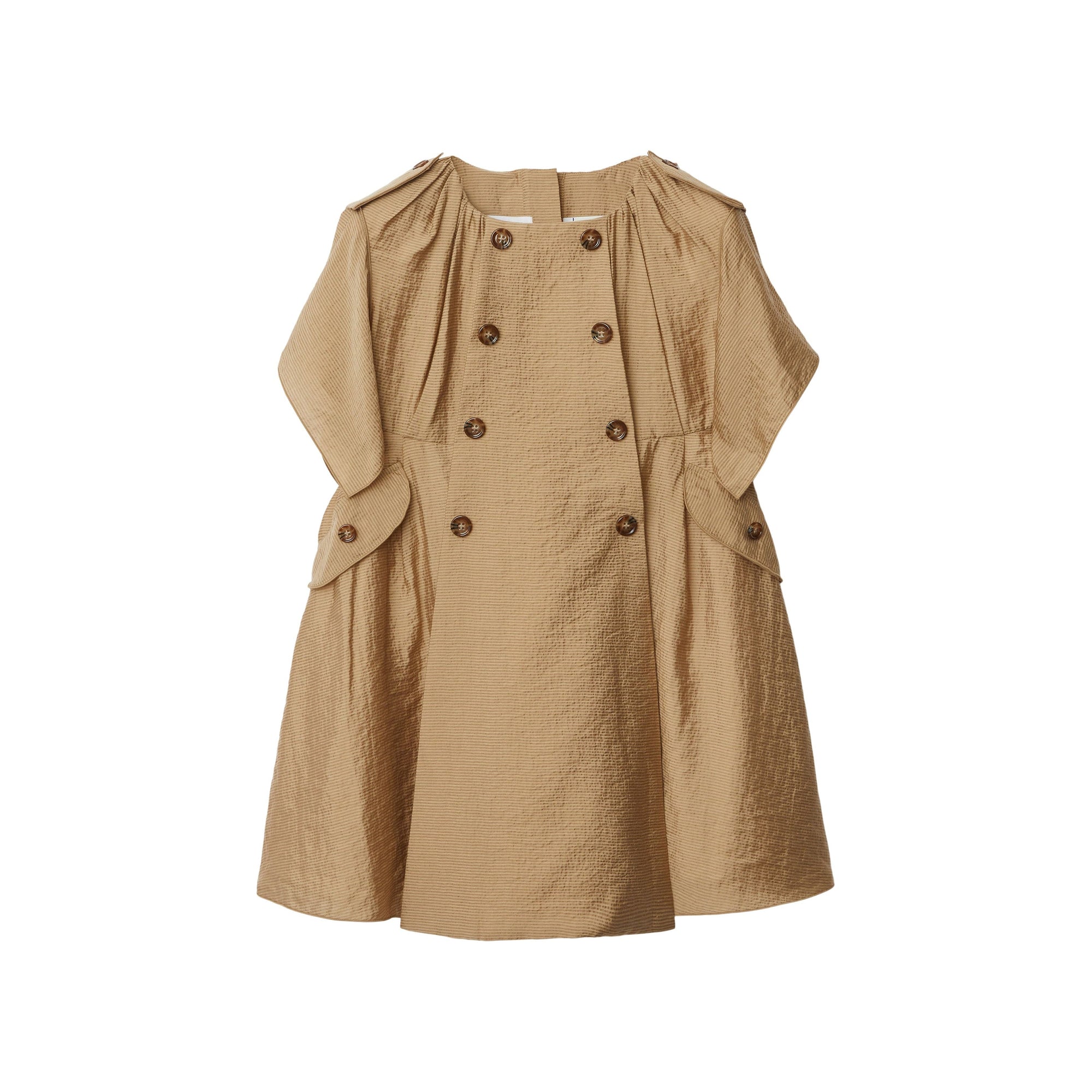 Robe trench en crêpe - Archive Beige