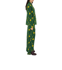 Pantalon pyjama en soie à imprimé pissenlits - Ivy