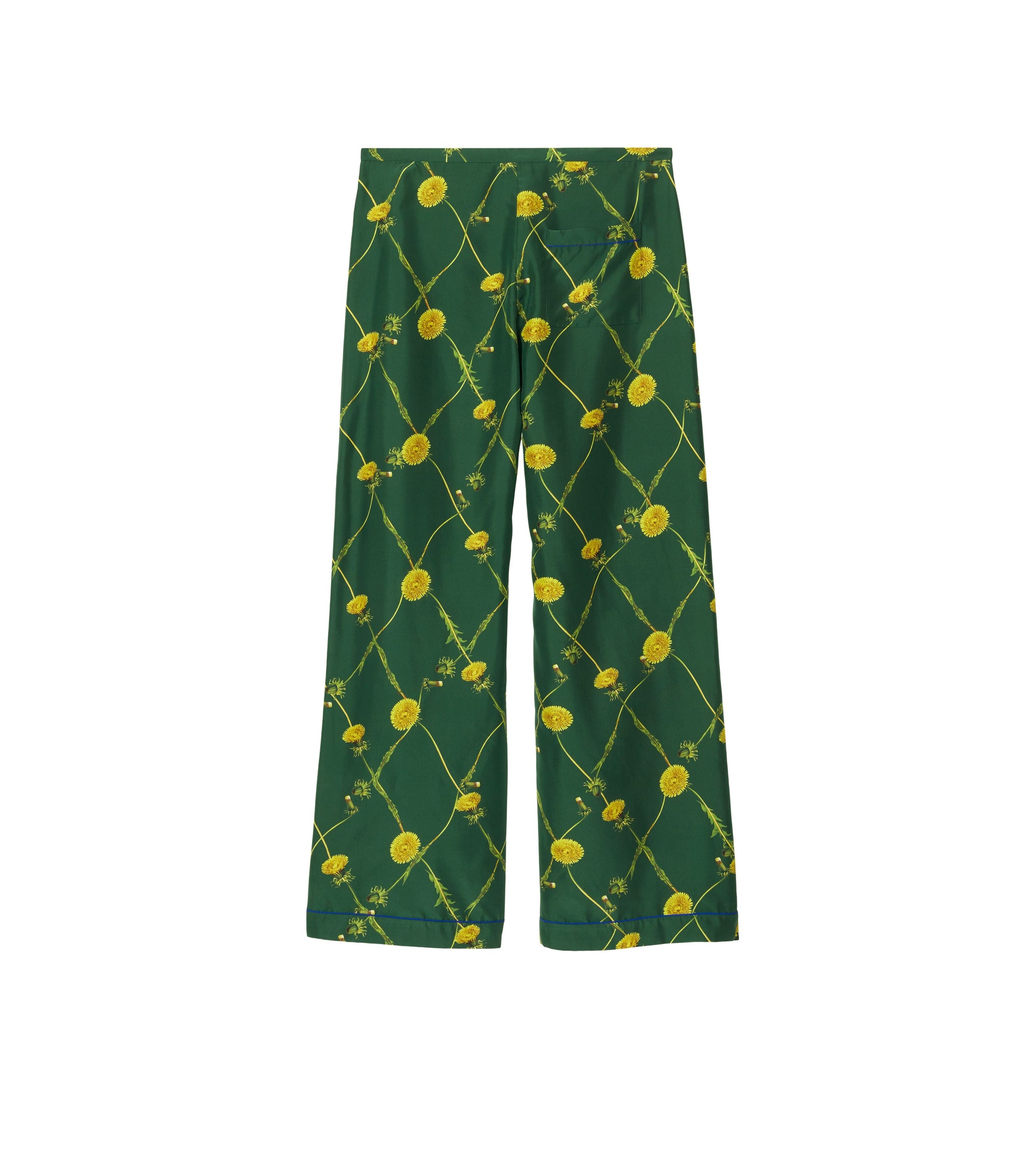 Pantalon pyjama en soie à imprimé pissenlits - Ivy