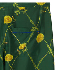 Pantalon pyjama en soie à imprimé pissenlits - Ivy