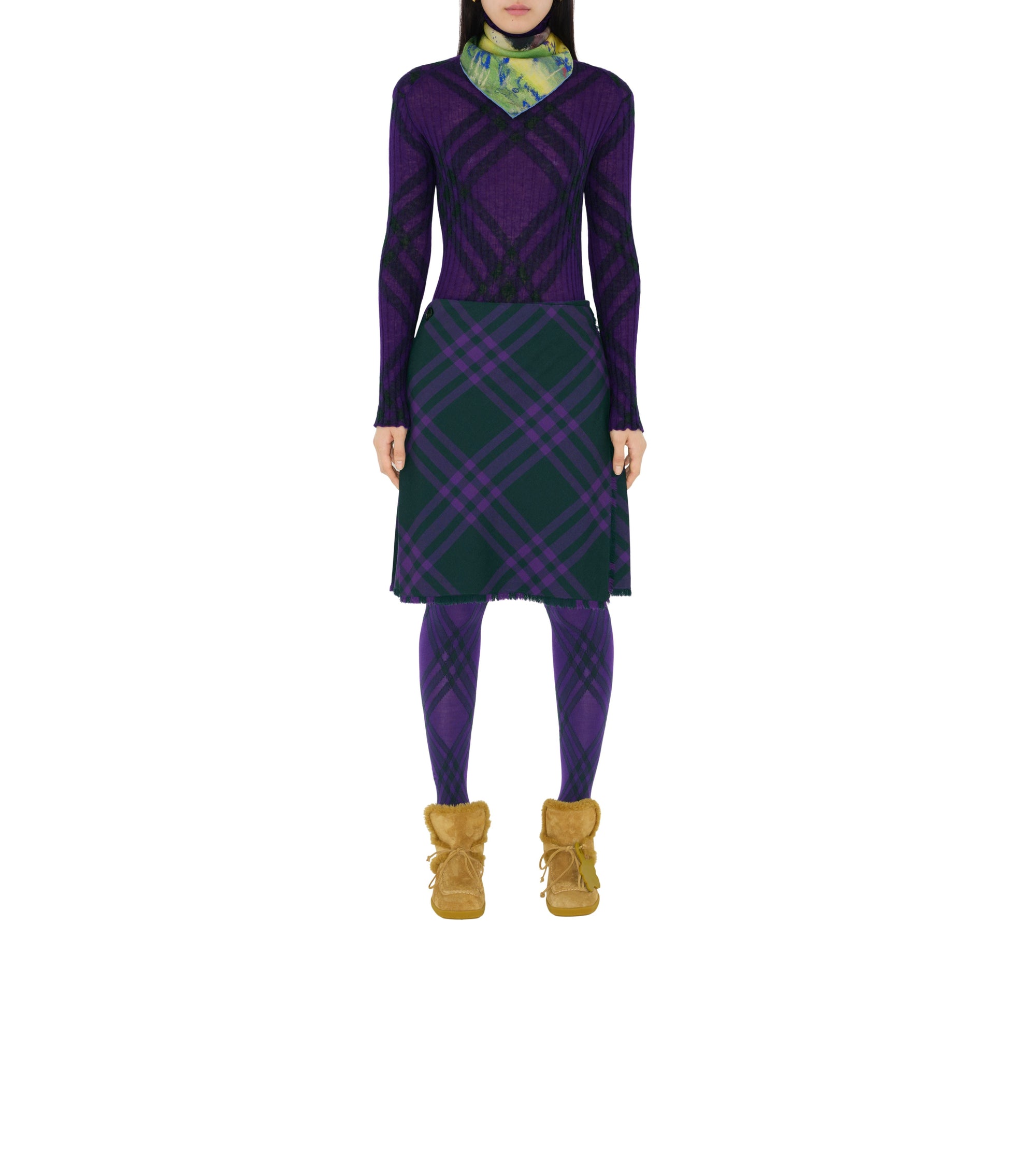 Foulard Highgrove Summer en soie - Multicolor