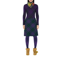 Foulard Highgrove Winter en soie - Multicolor