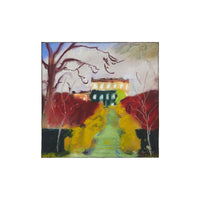 Foulard Highgrove Winter en soie - Multicolor