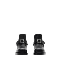 Bottines Saddle en cuir - Black