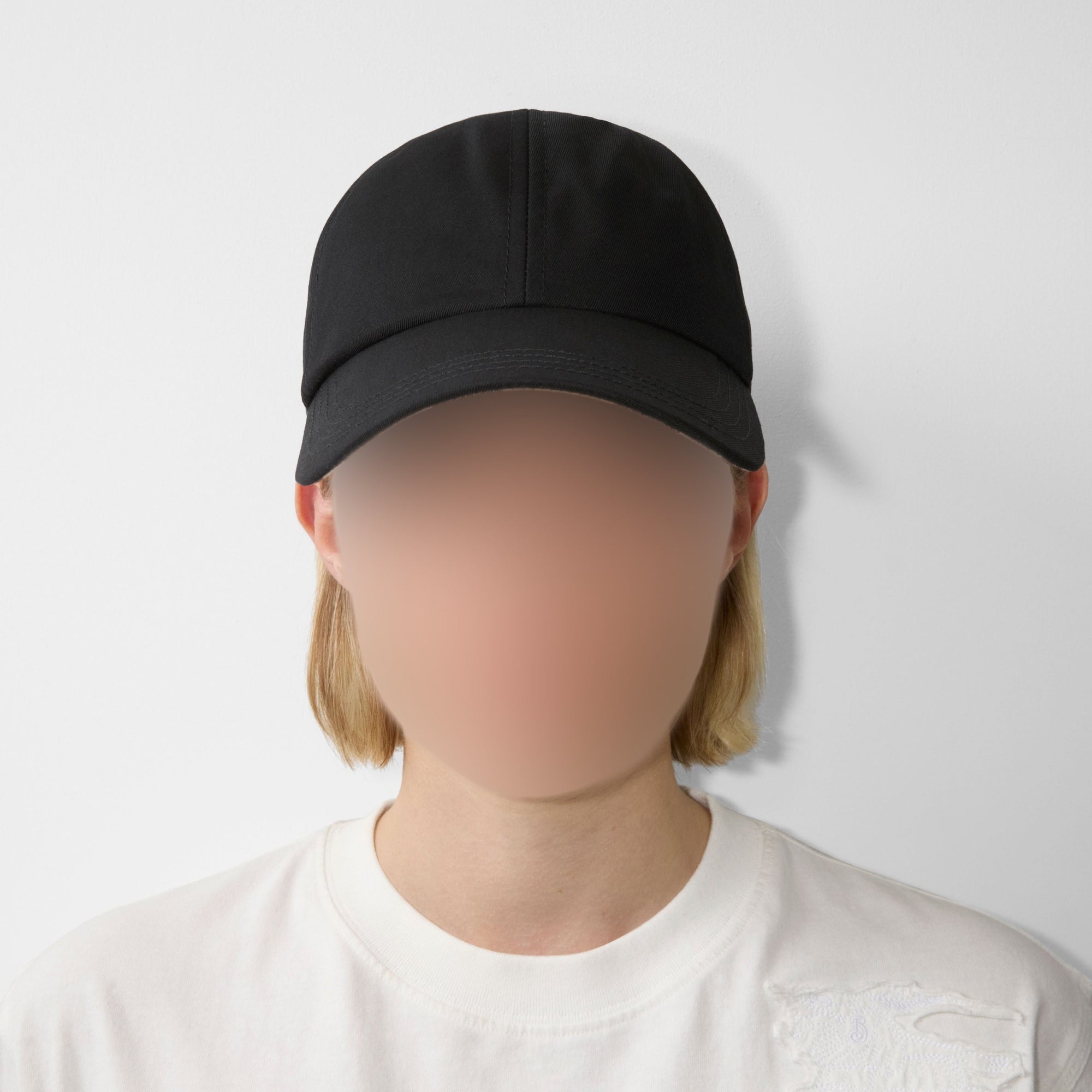 Casquette en coton mélangé - Black