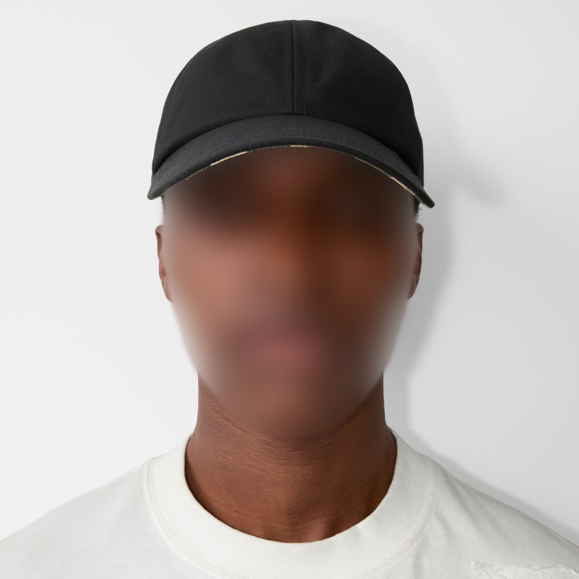 Casquette en coton mélangé - Black