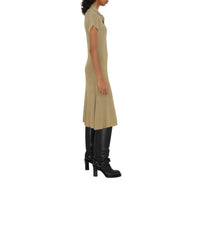 Robe polo en maille côtelée - Hunter