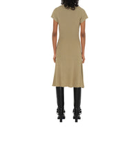 Robe polo en maille côtelée - Hunter