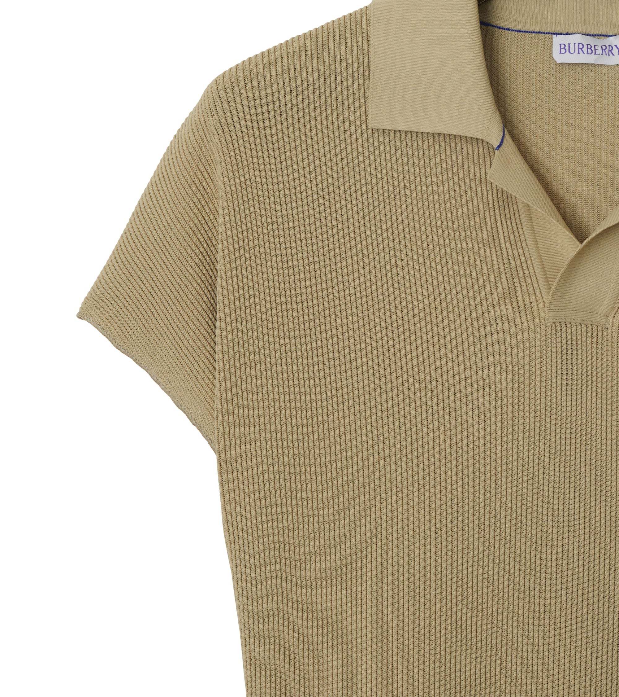 Robe polo en maille côtelée - Hunter