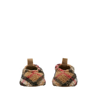 Coffret deux pièces en molleton à motif check - Archive Beige Check
