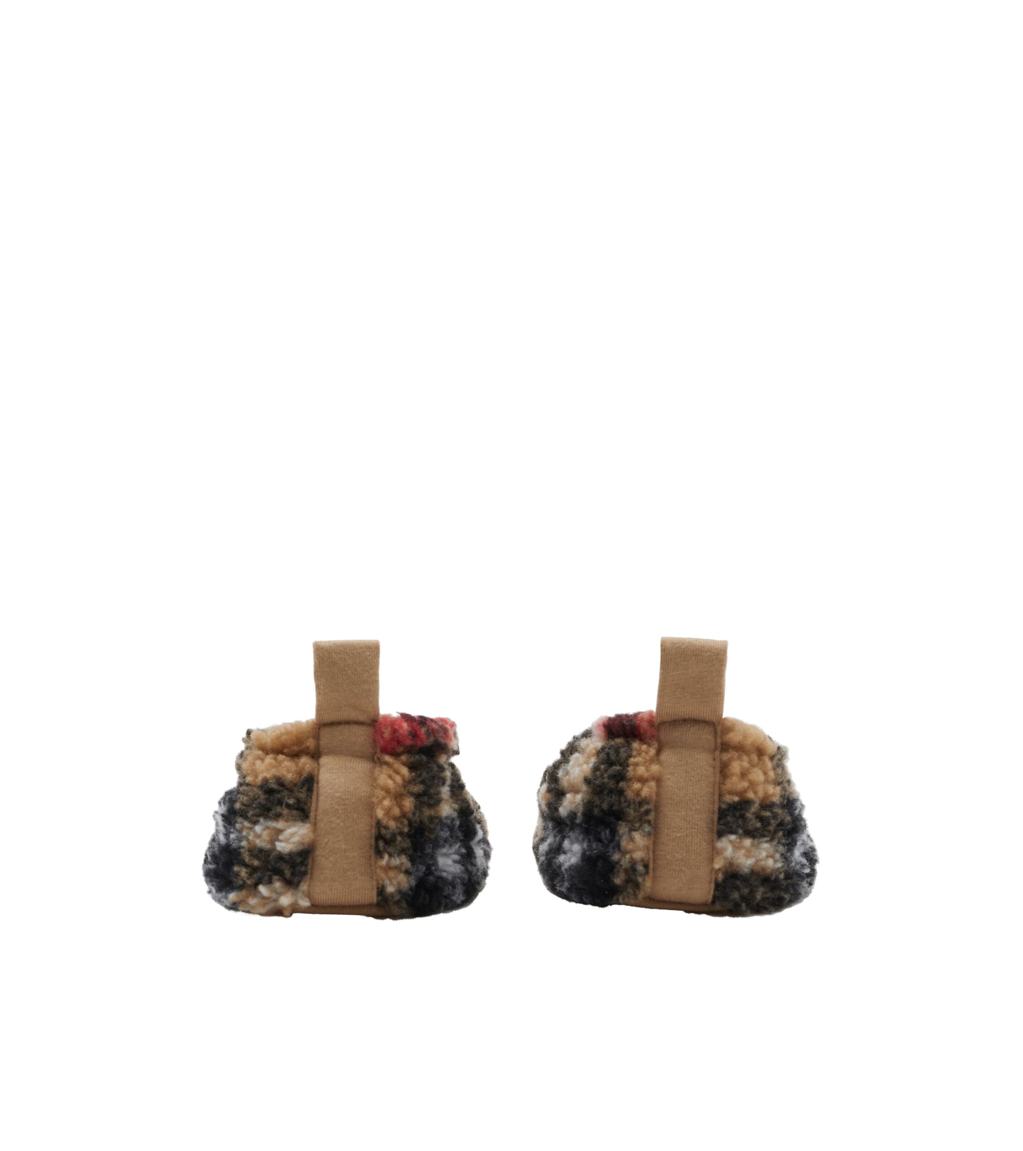 Coffret deux pièces en molleton à motif check - Archive Beige Check