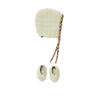 Coffret cadeau deux pièces en molleton à motif check - Salt Check
