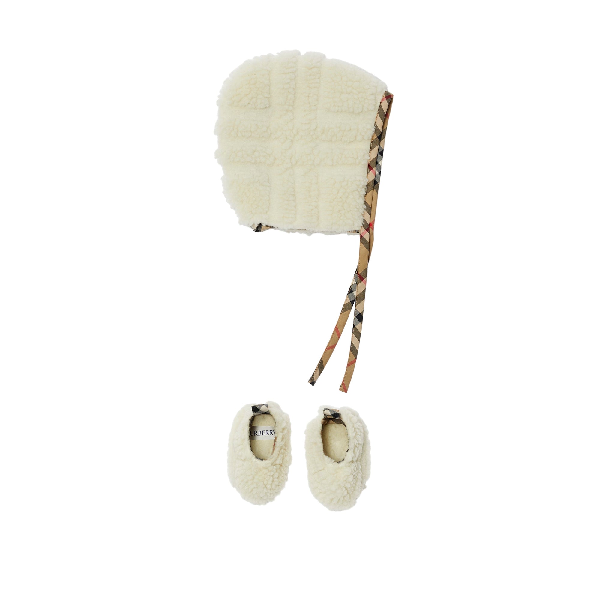 Coffret cadeau deux pièces en molleton à motif check - Salt Check