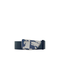 Ceinture Shield à motif cavalier en cuir - Lake