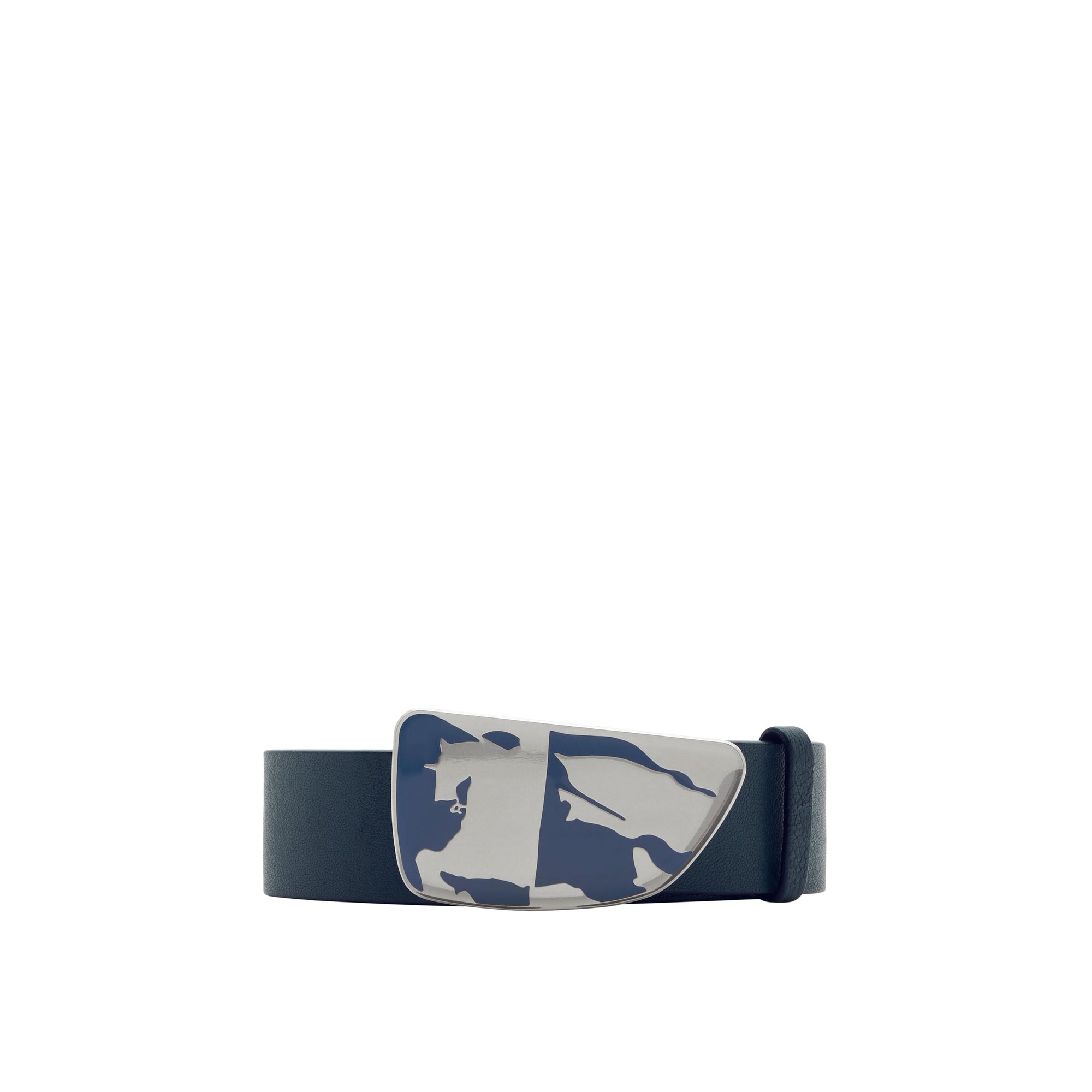 Ceinture Shield à motif cavalier en cuir - Lake