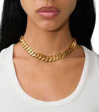 Collier chaîne cubaine à épines - Gold