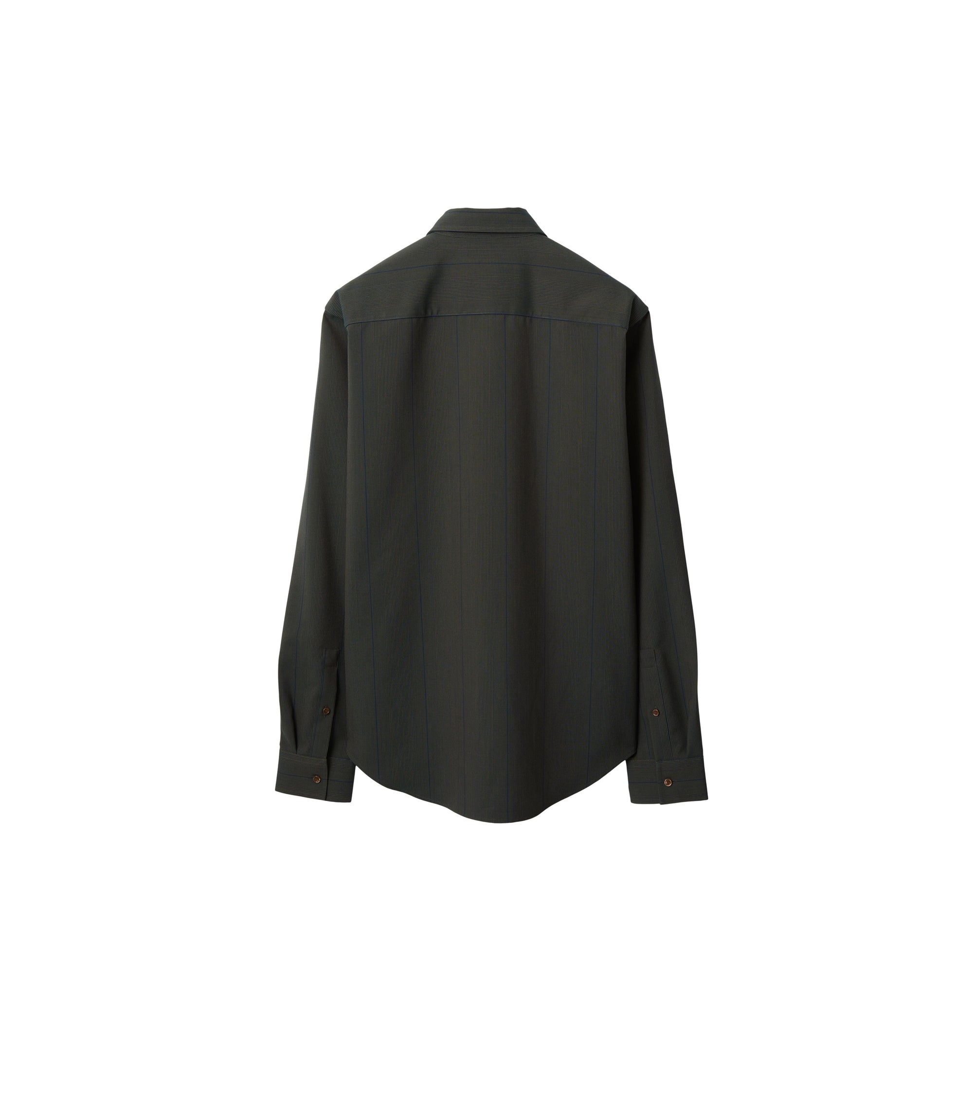 Chemise en laine à rayures - Granite