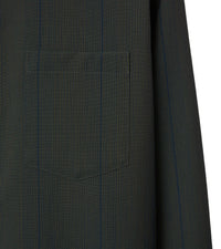 Chemise en laine à rayures - Granite
