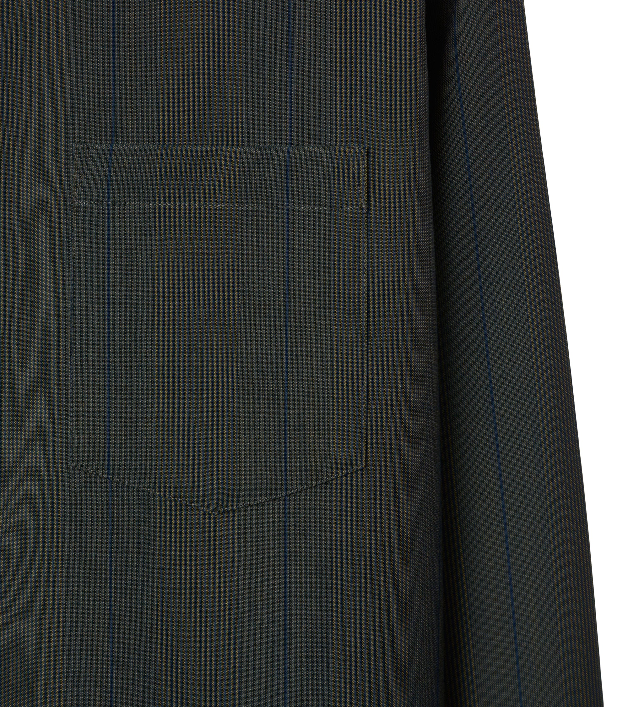 Chemise en laine à rayures - Granite
