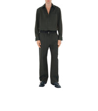 Chemise en laine à rayures - Granite