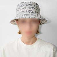 Bob en coton à motif b - White
