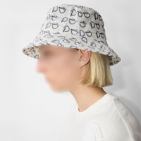 Bob en coton à motif b - White