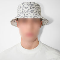Bob en coton à motif b - White