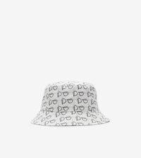Bob en coton à motif b - White