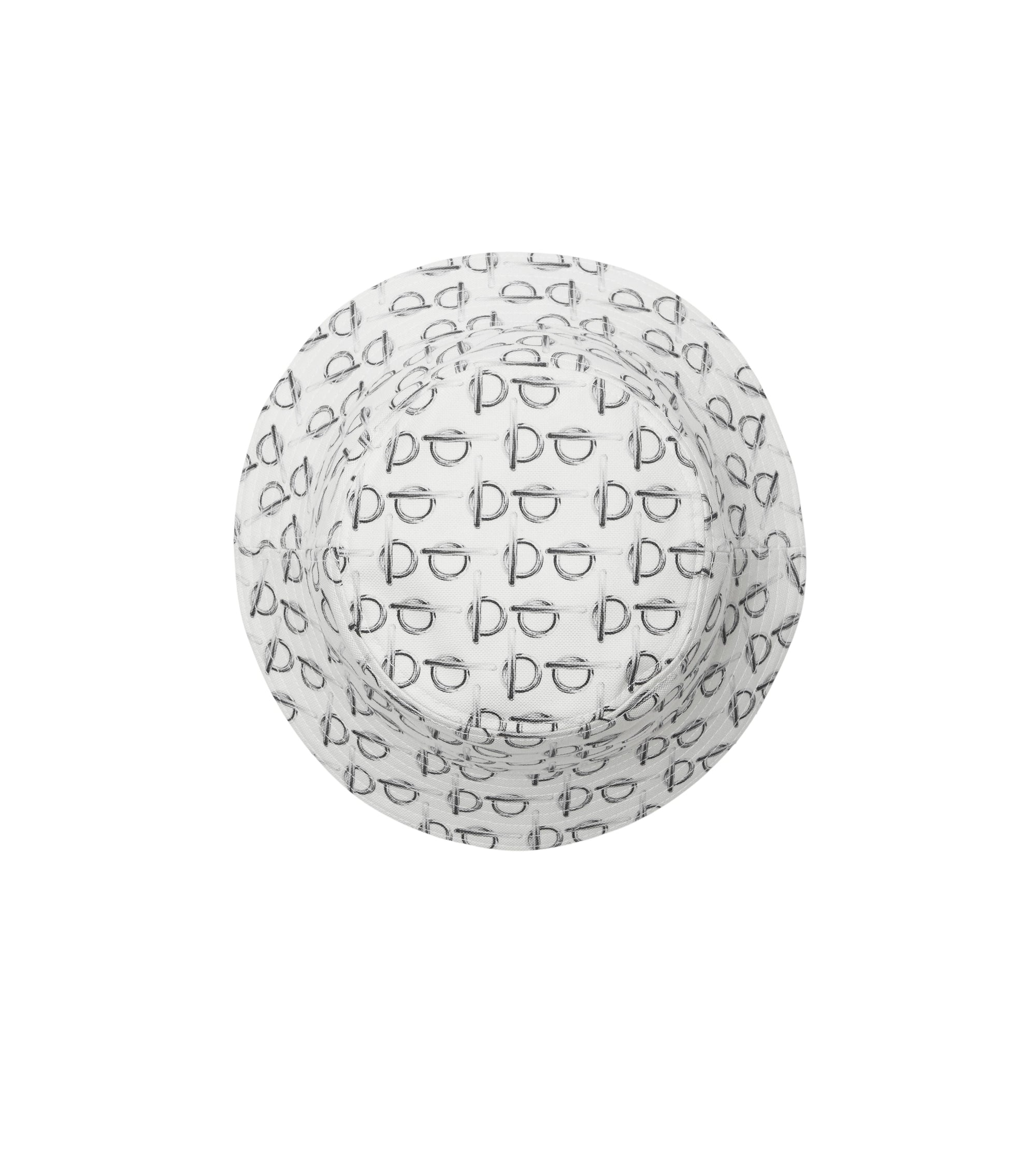 Bob en coton à motif b - White