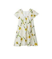 Robe en soie à imprimé pissenlits - Sherbet Pattern