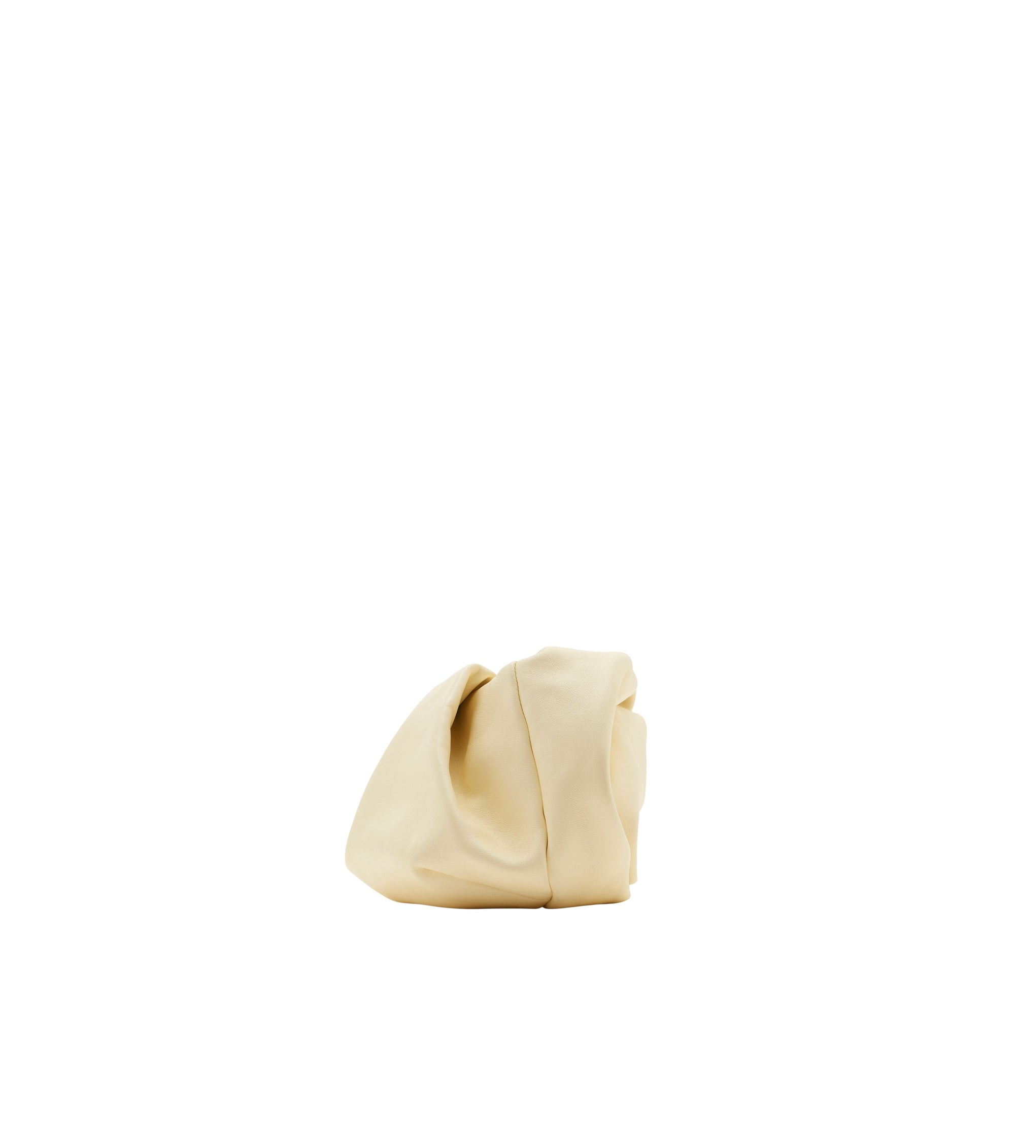 Sac pochette Rose en cuir - Almond