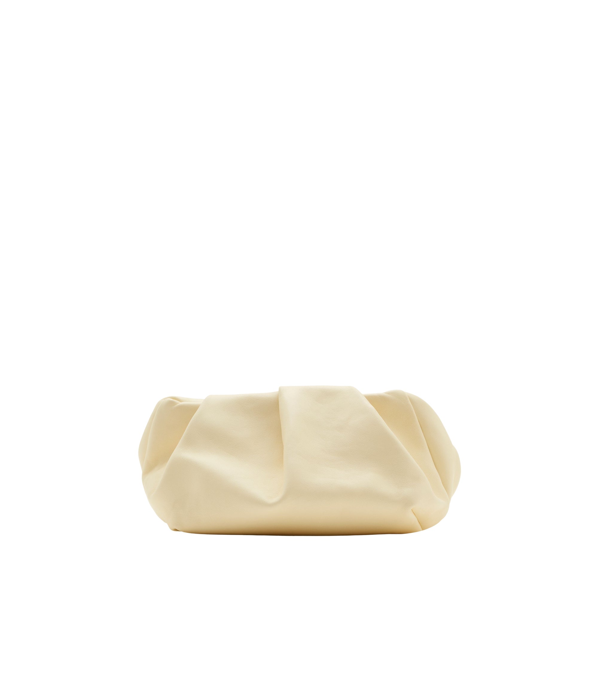 Sac pochette Rose en cuir - Almond