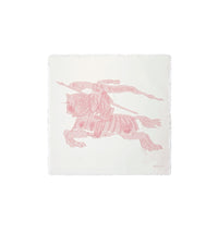 Foulard en soie mélangée à motif cavalier - Cameo
