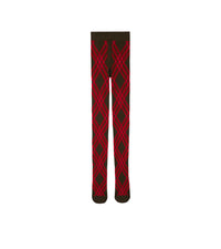 Collants en laine mélangée à motif check - Snug & Pillar