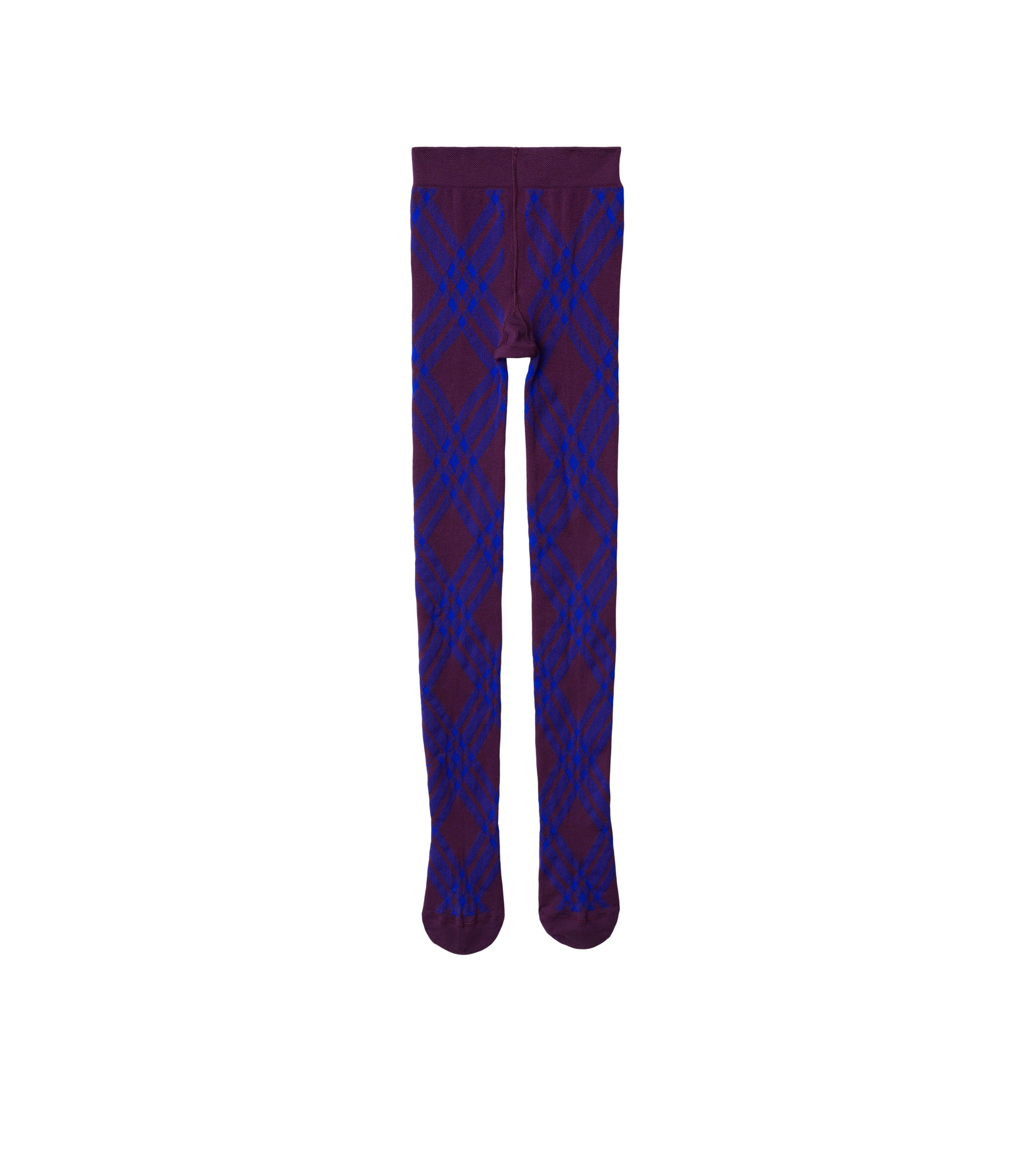 Collants en laine mélangée à motif check - Pansy & Knight