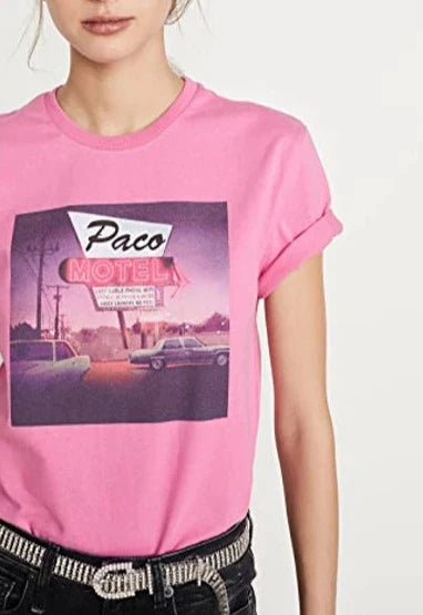 T-shirt à motif Paco Motel - Pink