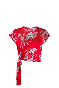 Top noué sur le côté - Red Hawai
