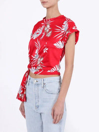 Top noué sur le côté - Red Hawai
