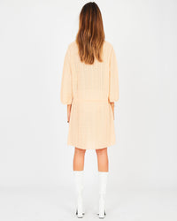 Long cardigan en maille - Rose Clair