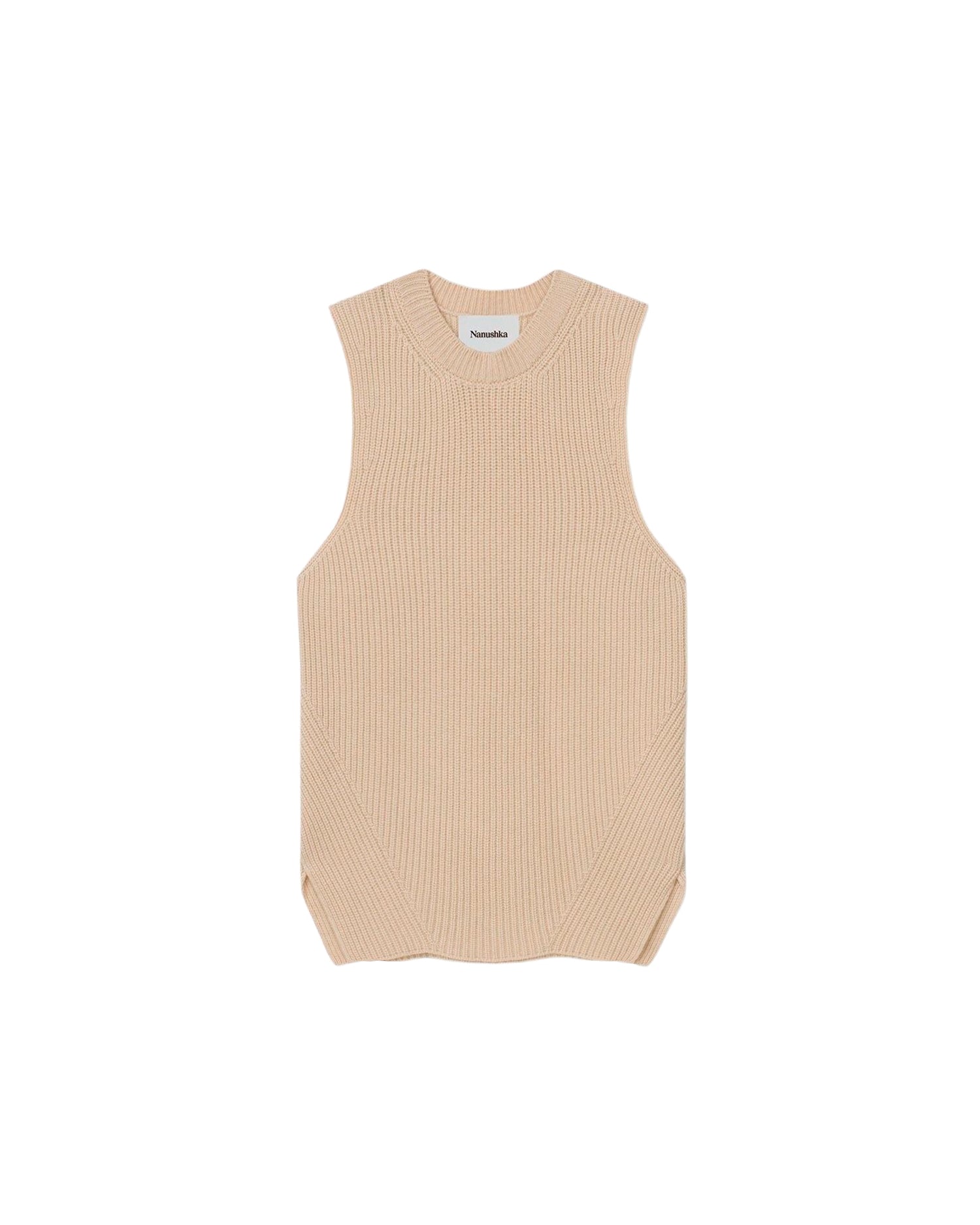 Débardeur Leela en laine mérinos - Beige