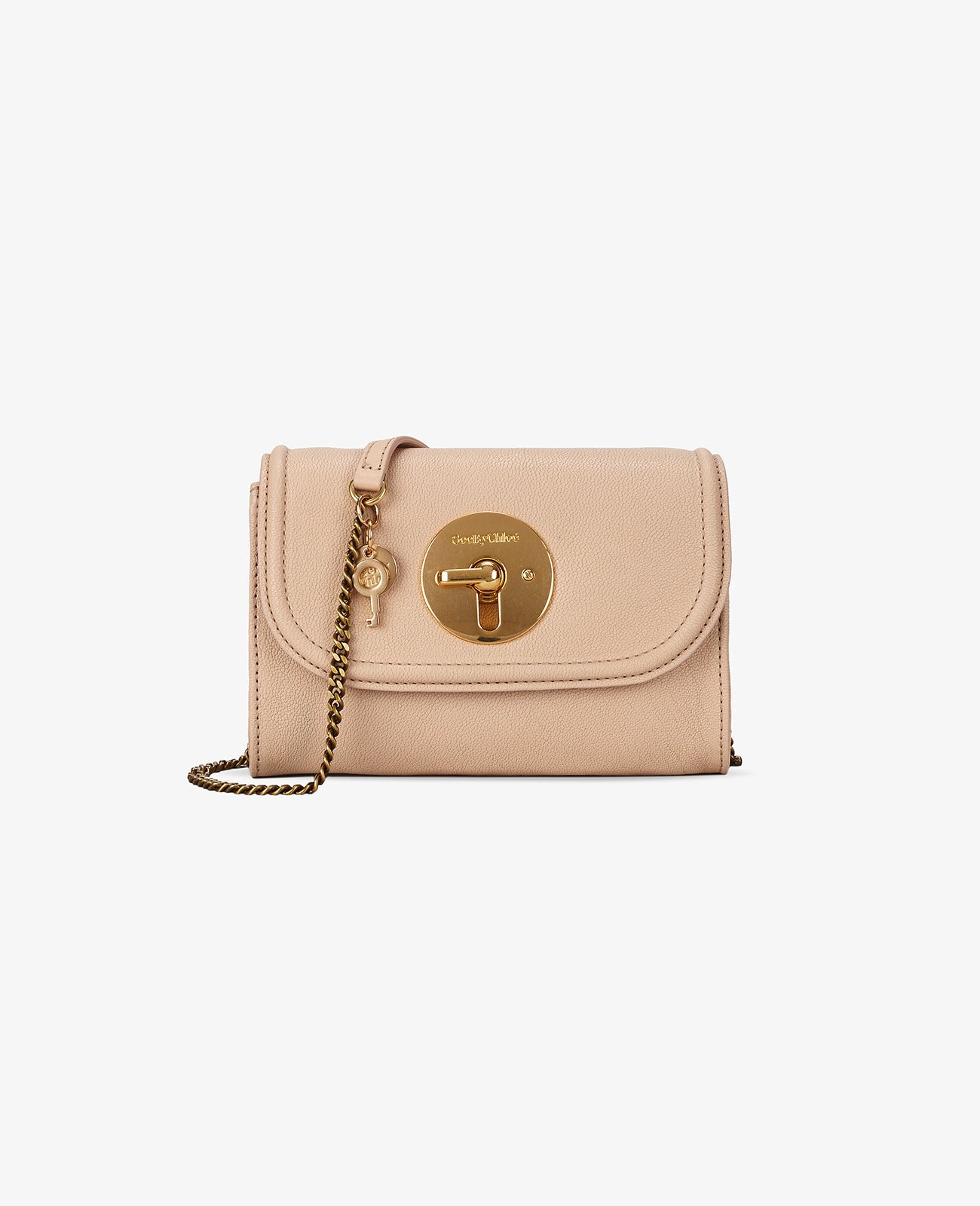 Mini sac Lois en cuir de mouton souple - Nude