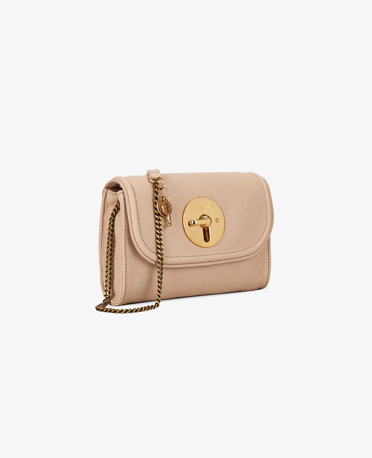 Mini sac Lois en cuir de mouton souple - Nude